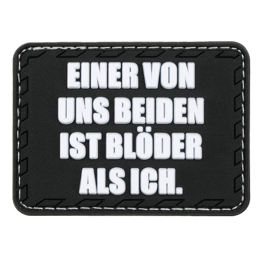 JTG 3D Rubber Patch mit Klettflche Einer von uns beiden..   sw