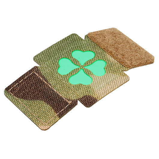 M-Tac Lasercut Kleeblatt Molle Stripe Patch multicam Glow in the Dark Bild 1