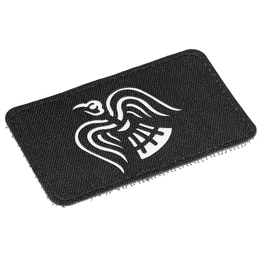 Lasercut-Patch Viking Raven black-grey Bild 1