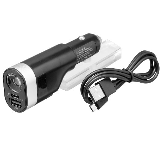Ladegert CarCharger&Power inkl. Taschenlampe, Gurtschneider und USB Kabel Bild 5