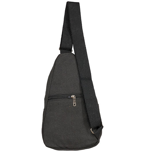 Kleine Schultertasche mit Trageriemen und mehreren Staufchern schwarz Bild 7