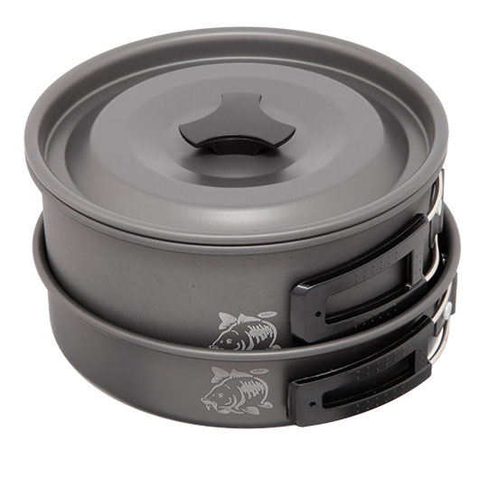 NGT Camping & Outdoor Koch Set 3-teilig Leichtgewicht aus eloxiertem Aluminium Bild 4