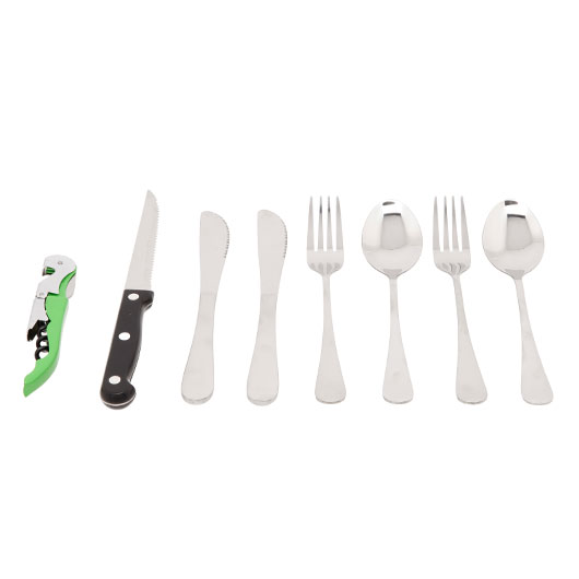 Camping Geschirr Set fr 2 Personen in Transporttasche m. Reiverschluss Bild 4