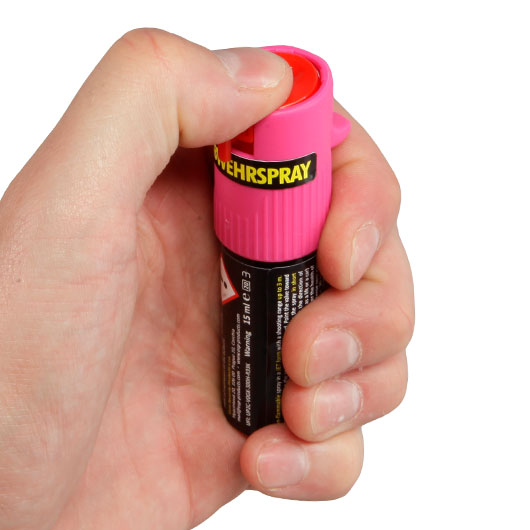 Hurricane Pfefferspray 15ml Direktstrahl Sprhknopf pink Bild 7