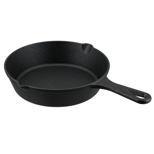 FOX Outdoor Bratpfanne aus Gusseisen mit Griff Durchmesser ca. 20cm Bild 1