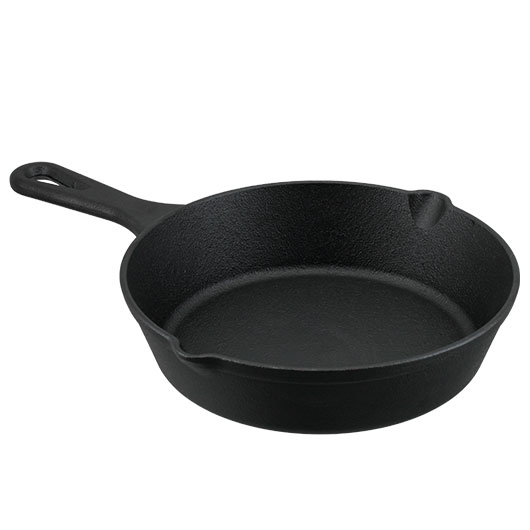 FOX Outdoor Bratpfanne aus Gusseisen mit Griff Durchmesser ca. 20cm Bild 3