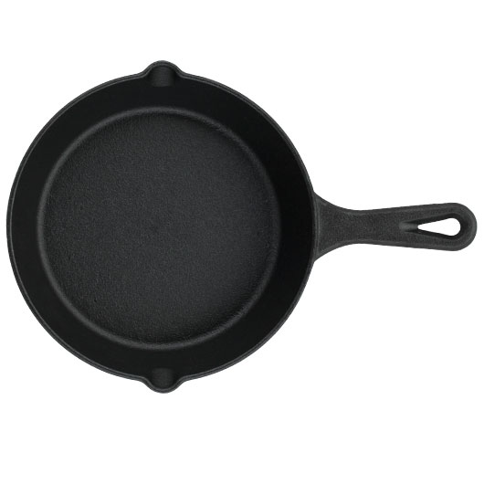 FOX Outdoor Bratpfanne aus Gusseisen mit Griff Durchmesser ca. 20cm Bild 4