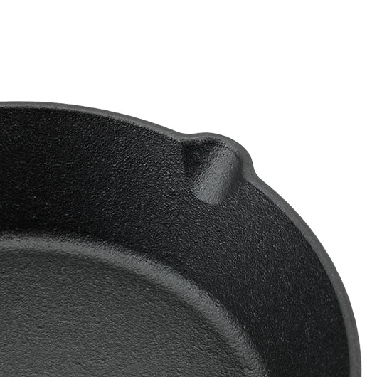 FOX Outdoor Bratpfanne aus Gusseisen mit Griff Durchmesser ca. 20cm Bild 5