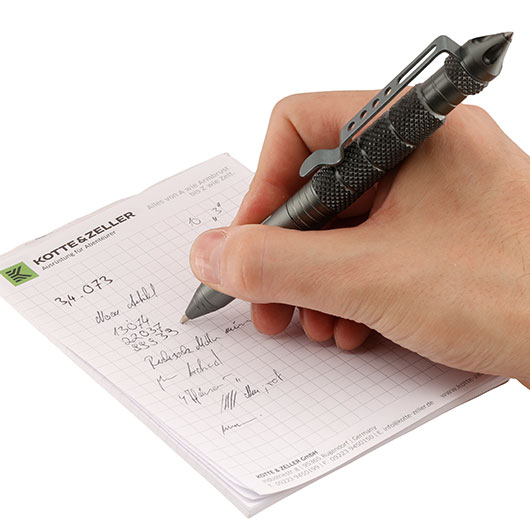 Tactical Pen grau mit Glasbreccher Bild 4