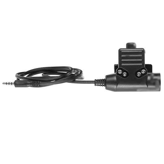 Nuprol U94 Headset PTT Push-To-Talk Einheit mit 3,5mm AUX Stecker schwarz
