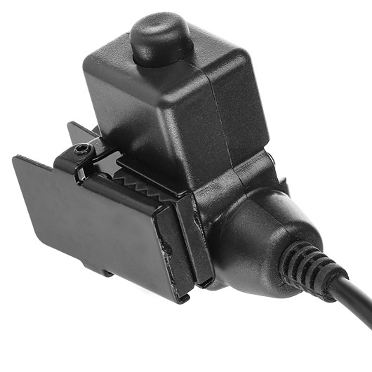 Nuprol U94 Headset PTT Push-To-Talk Einheit mit Midland 2-Pin Stecker schwarz Bild 2