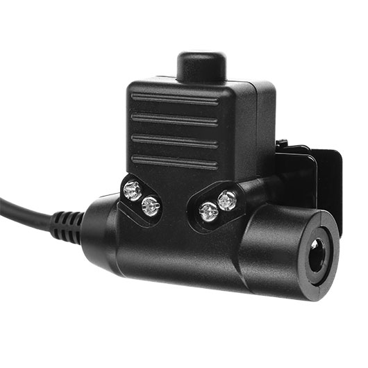 Nuprol U94 Headset PTT Push-To-Talk Einheit mit Kenwood 2-Pin Stecker schwarz Bild 1