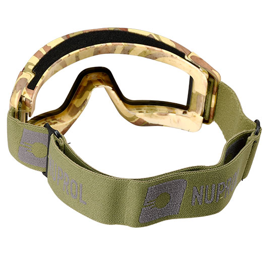Nuprol Battle Visor Dual Lens Eye Protection Airsoft Helmbrille / Schutzbrille camo Bild 3