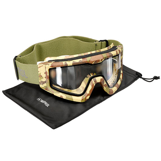 Nuprol Battle Visor Dual Lens Eye Protection Airsoft Helmbrille / Schutzbrille camo Bild 4