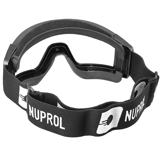 Nuprol Battle Visor Dual Lens Eye Protection Airsoft Helmbrille / Schutzbrille schwarz Bild 3