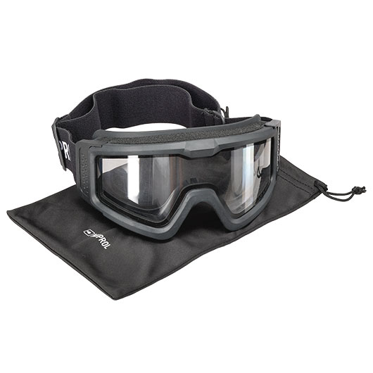 Nuprol Battle Visor Dual Lens Eye Protection Airsoft Helmbrille / Schutzbrille schwarz Bild 4