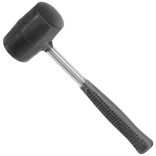 BasicNature Gummihammer mit Metallstiel Bild 2