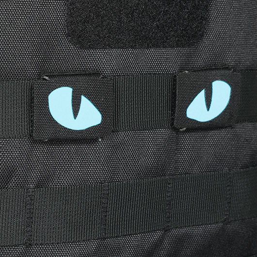 M-Tac Tiger Eyes Lasercut Molle Stripes black Blue-gid Bild 6