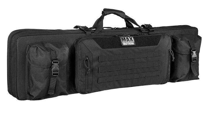 MAX Tactical 108 cm Heavy Duty Deluxe Double Soft Rifle Bag / Gewehr-Futteral f. zwei Gewehre mit Zubeh�r schwarz