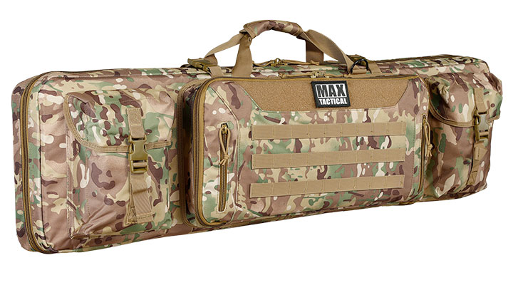 MAX Tactical 108 cm Heavy Duty Deluxe Double Soft Rifle Bag / Gewehr-Futteral f. zwei Gewehre mit Zubeh�r Multilight Camo