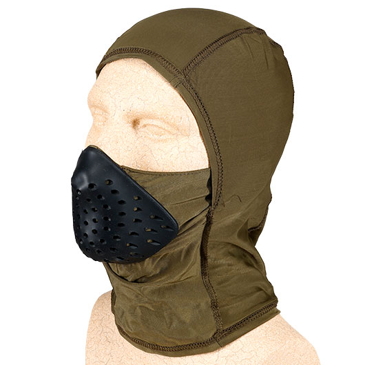 WoSport Tactical Sturmhaube / Balaclava mit Silikoneinsatz Generation 2 oliv Bild 4