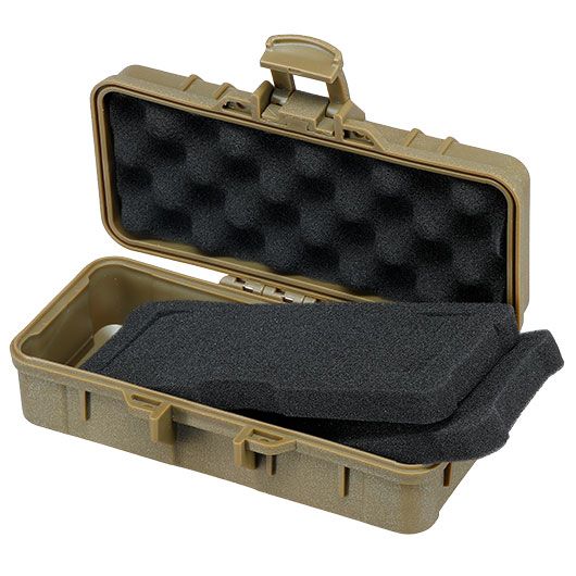 WoSport Universal Tactical Mini Hard Case Box 16,5 x 8,8 x 6,1 cm PnP-Schaumstoff tan Bild 3