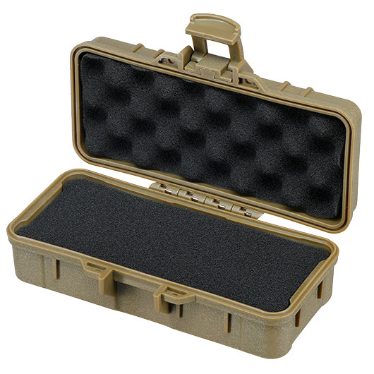 WoSport Universal Tactical Mini Hard Case Box 16,5 x 8,8 x 6,1 cm PnP-Schaumstoff tan Bild 4