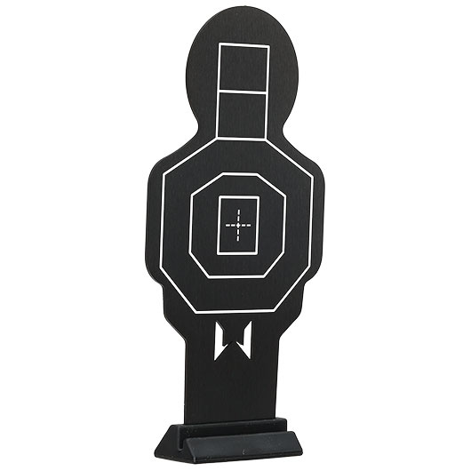 WoSport Shooting Training Target bungszielfiguren aus Aluminium schwarz - 2 Stck Bild 2