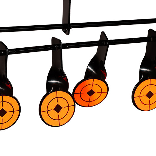 WoSport Wind-Bell Target mit 9 Zielen Metall Pendelspiel schwarz Bild 4