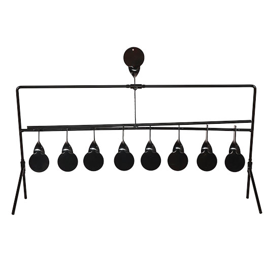 WoSport Wind-Bell Target mit 9 Zielen Metall Pendelspiel schwarz Bild 8