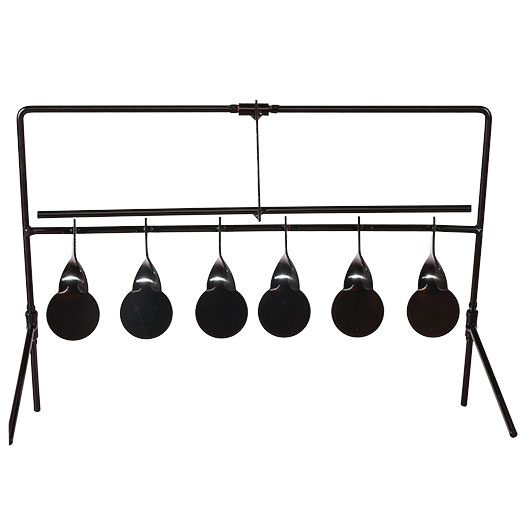 WoSport Wind-Bell Target mit 7 Zielen Metall Pendelspiel schwarz Bild 10