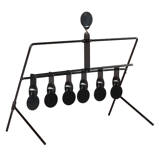 WoSport Wind-Bell Target mit 7 Zielen Metall Pendelspiel schwarz Bild 7