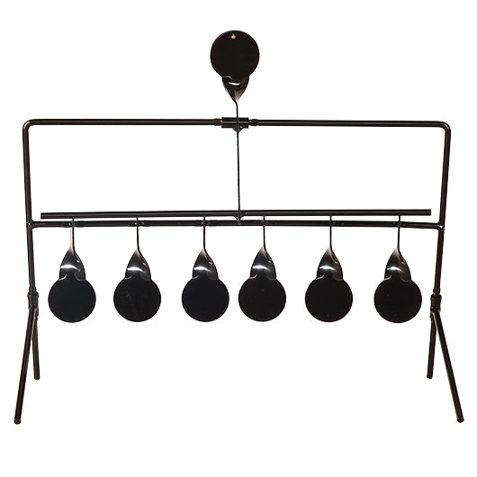 WoSport Wind-Bell Target mit 7 Zielen Metall Pendelspiel schwarz Bild 8