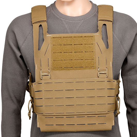 WoSport K-Style Plate Carrier Molle-Plattentrger Weste verstellbar coyote Bild 1