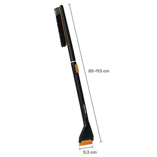 Fiskars Teleskop Auto Schneebrste und Duo Eiskratzer mit harter und weicher Kante Bild 1