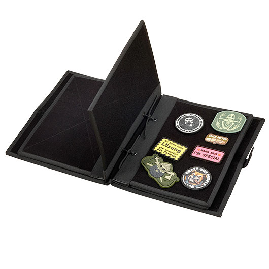 WoSport Patch Sammelbuch / Sammelmappe - The Book Of Patches mit 10 Flauschseiten schwarz Bild 3