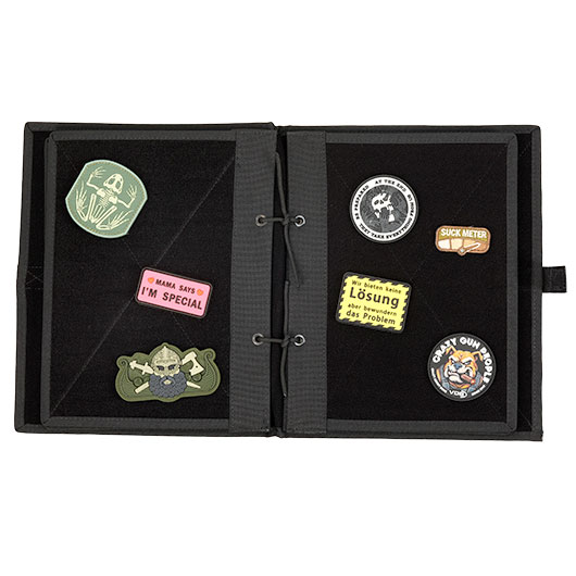 WoSport Patch Sammelbuch / Sammelmappe - The Book Of Patches mit 10 Flauschseiten schwarz Bild 5