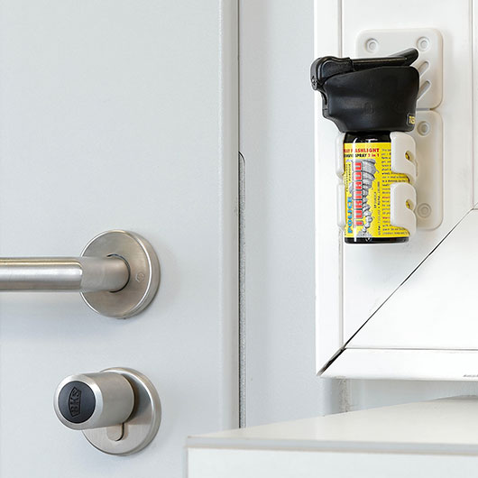 ESP Pfefferspray TORNADO 40 ml mit stabiler Wand-, Trhalterung 360 drehbar Bild 7