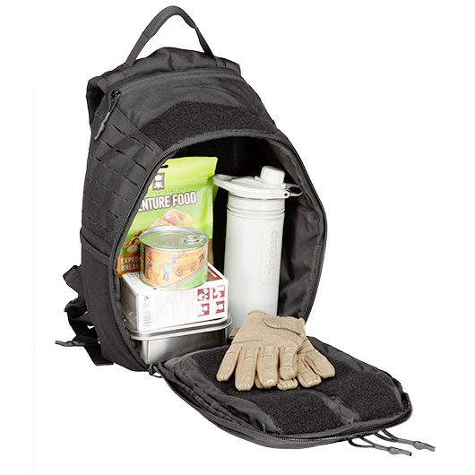 Defcon 5 Rucksack Tango gepolstert mit Regenhlle 20 Liter schwarz Bild 9