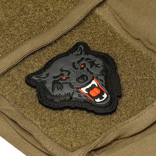 JTG Patch Angry Wolf Head