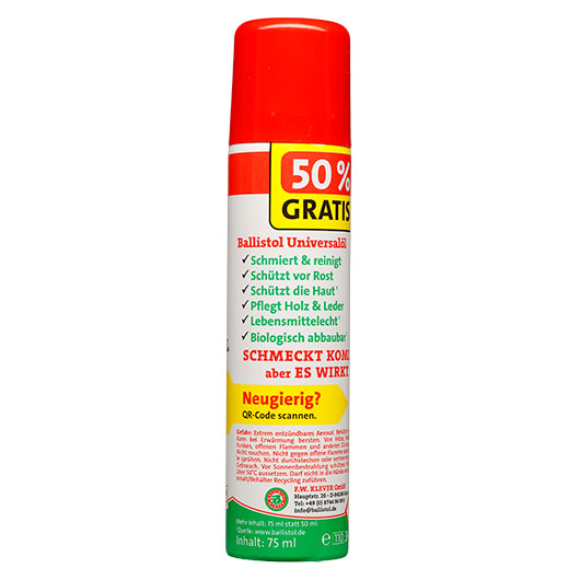 Ballistol Universall  Gratis 50% Sonderedition Spray 75ml Bild 3