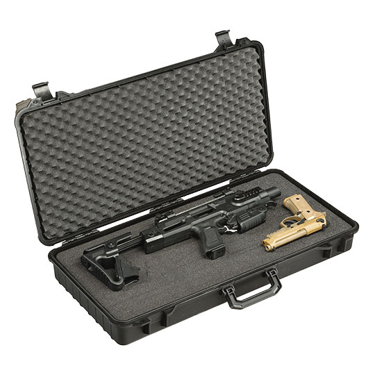 Golden Eagle Universal Hard Case Waffenkoffer 72 x 38,5 x 10,5 cm Waben-Schaumstoff schwarz Bild 7