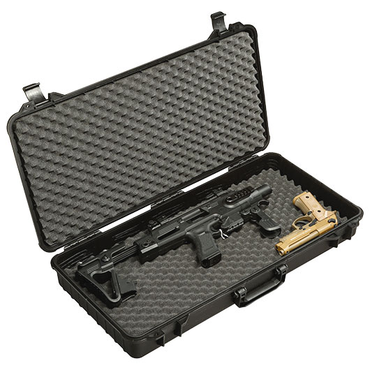 Golden Eagle Universal Hard Case Waffenkoffer 72 x 38,5 x 10,5 cm Waben-Schaumstoff schwarz Bild 8