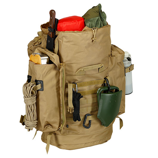 Brandit US Cooper Mountain Rucksack 80 Liter camel Bild 11