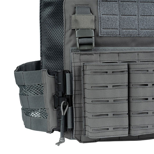 101 INC Weste Lasercut  mit QR Plattentr�gern grau inkl. Dummy-Platten Bild 7