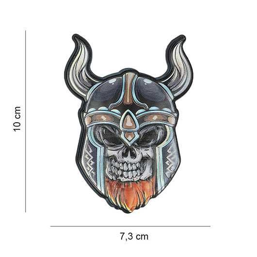 101 INC Totenkopf 3D Rubber Patch Wikinger
