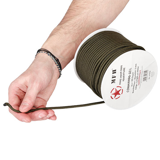Kommandoseil 5 mm x 60 m oliv Bild 4
