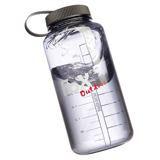 Fox Outdoor Trinkflasche Weithals Tritan 1 l grau Bild 2
