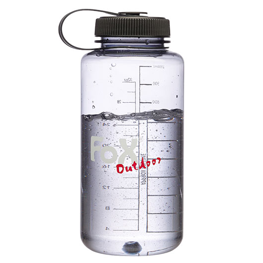 Fox Outdoor Trinkflasche Weithals Tritan 1 l grau Bild 4