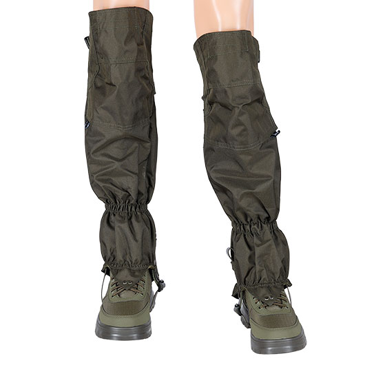 MFH Gamaschen extralang Overknee mit Rei�verschluss oliv Bild 4